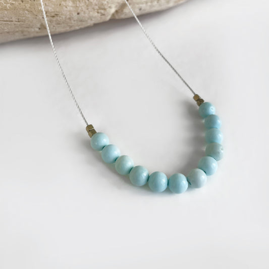 Turquoise Howlite Cord Necklace