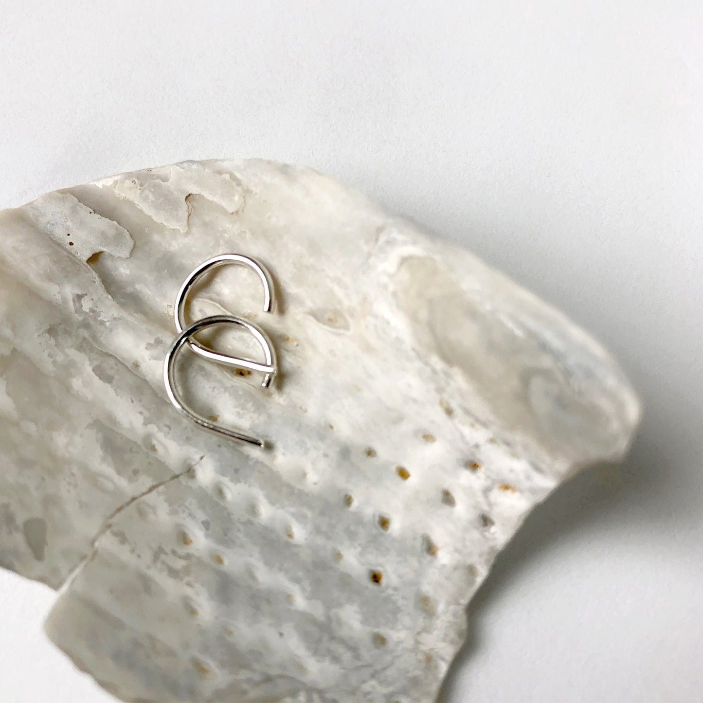 Mini Sterling Hoop Earring