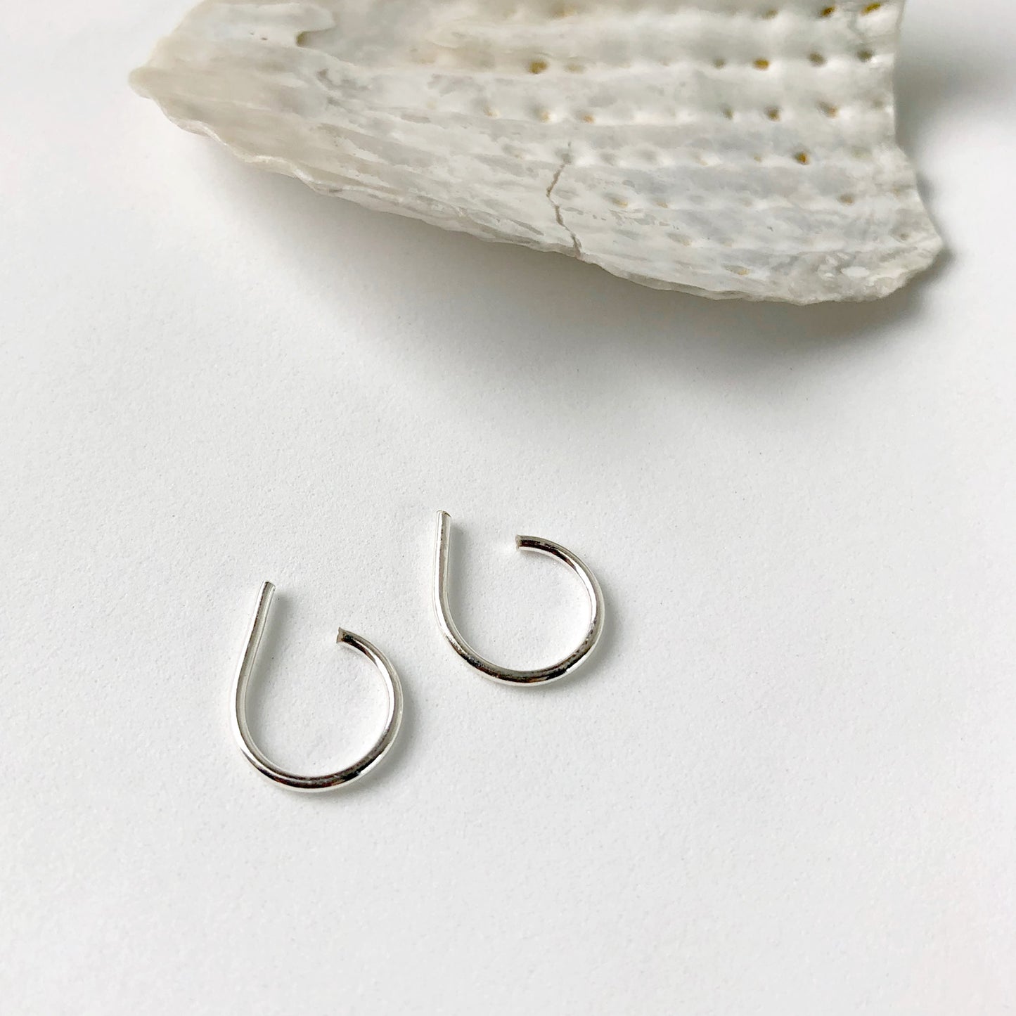 Mini Sterling Hoop Earring