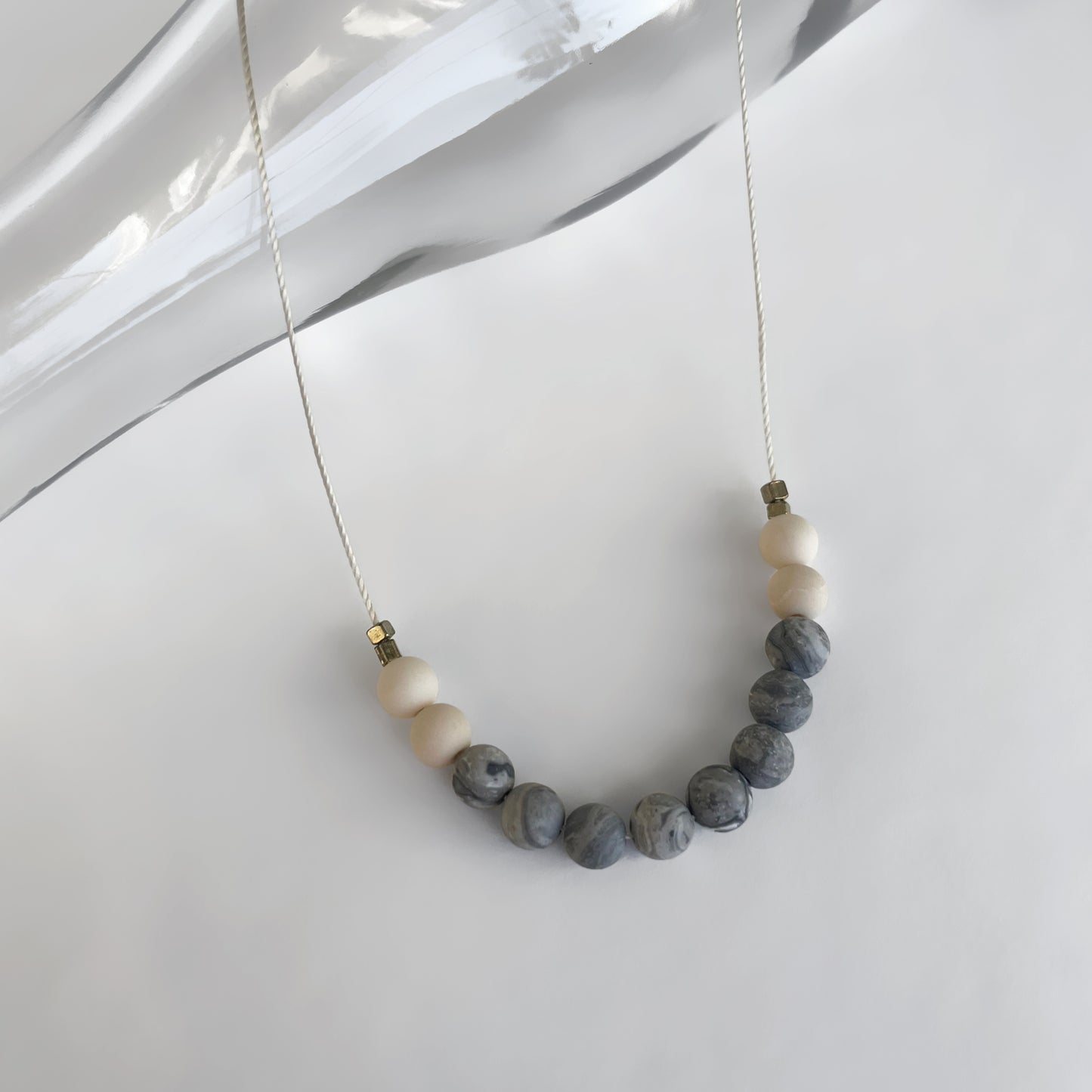 Picasso Jasper + Riverstone Cord Necklace