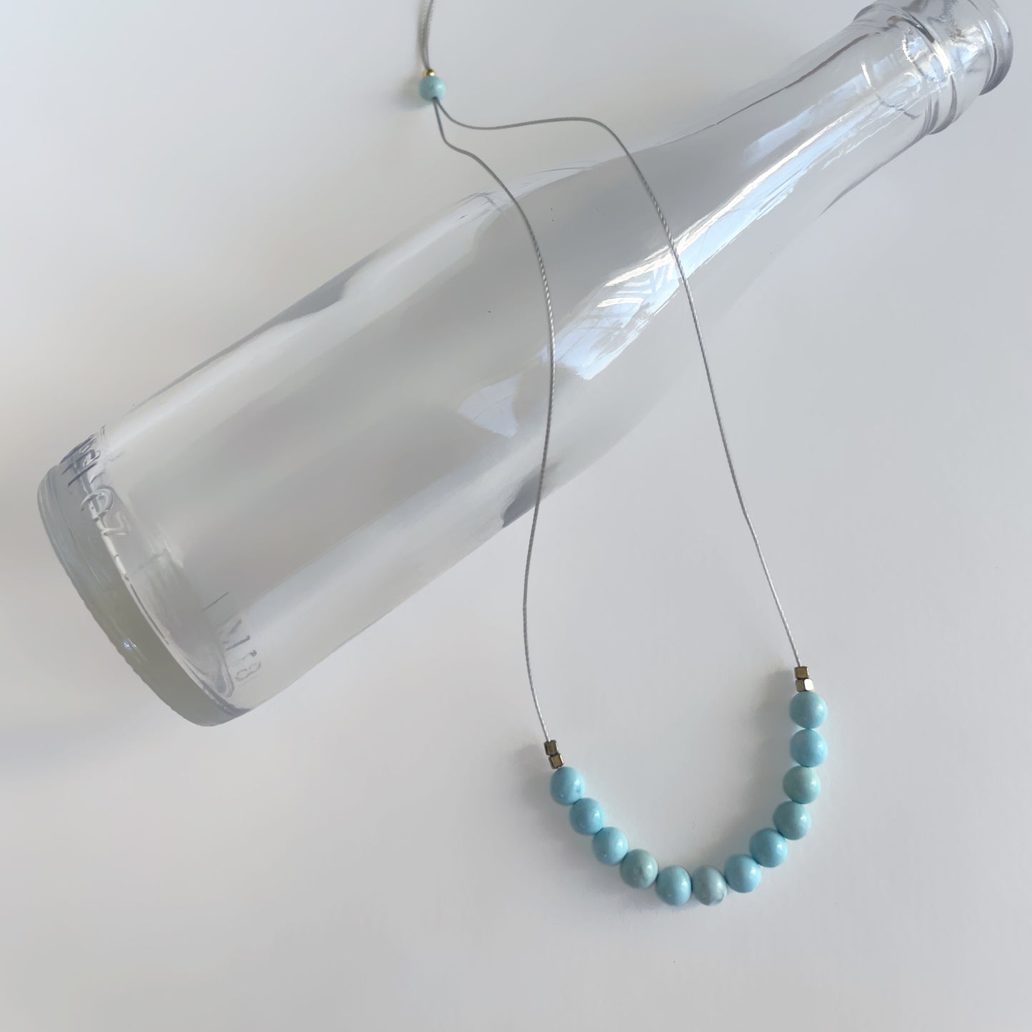 Turquoise Howlite Cord Necklace