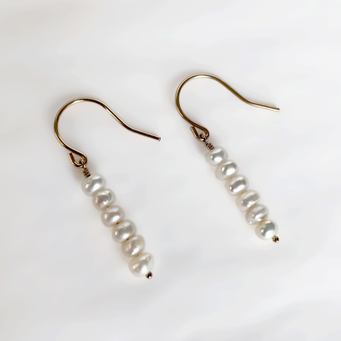 Freshwater Pearl Stack Drop Earring