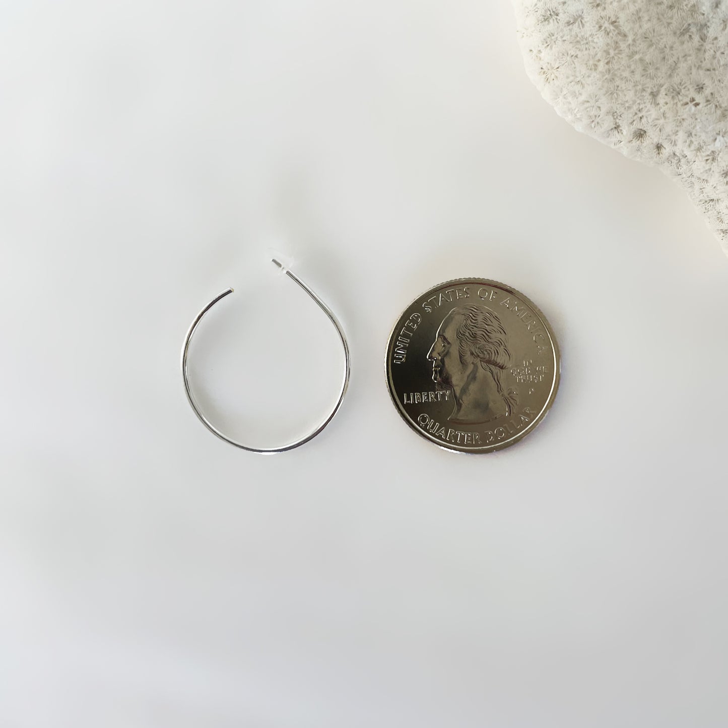 Sterling Hoop Earring
