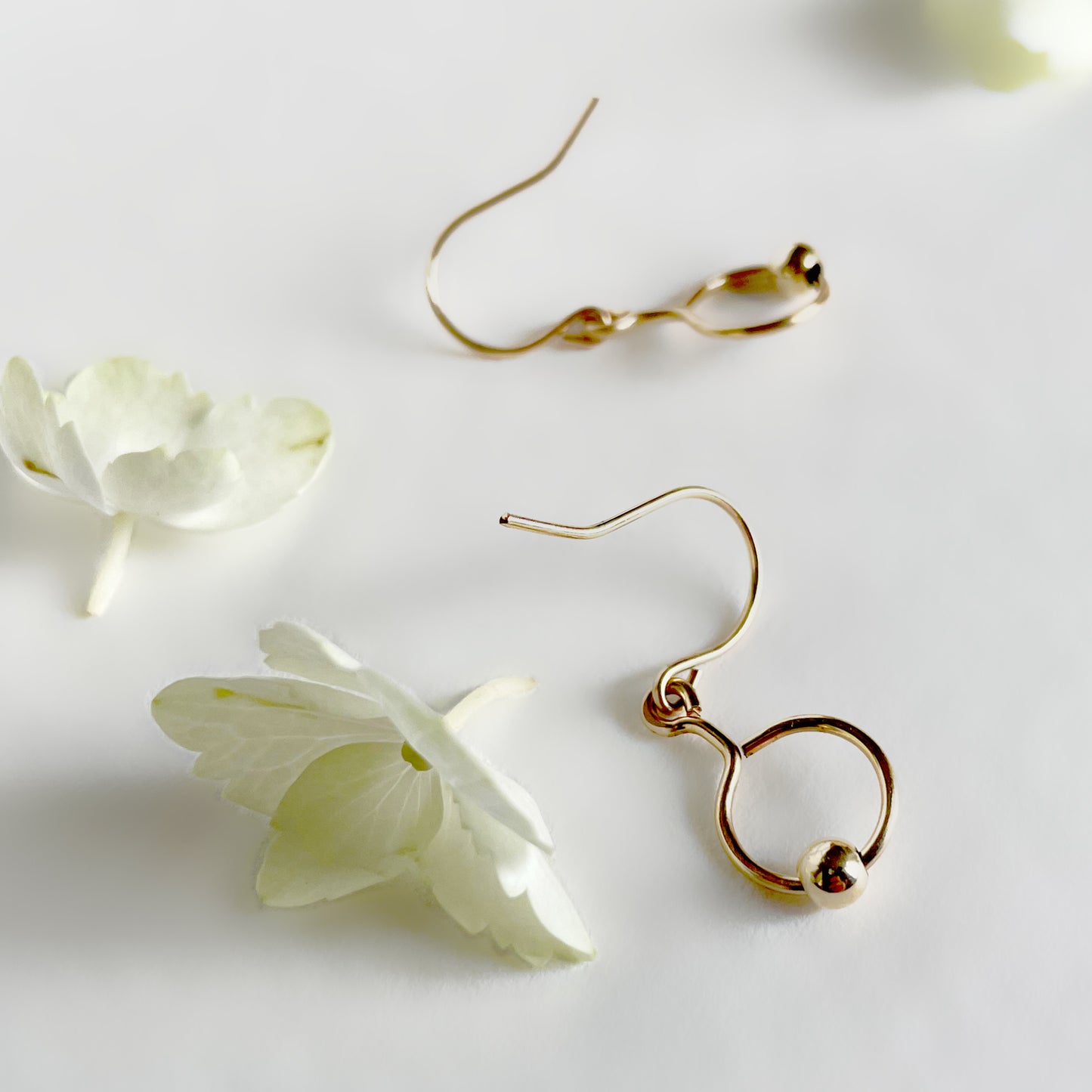 Single Gold Ball Earring