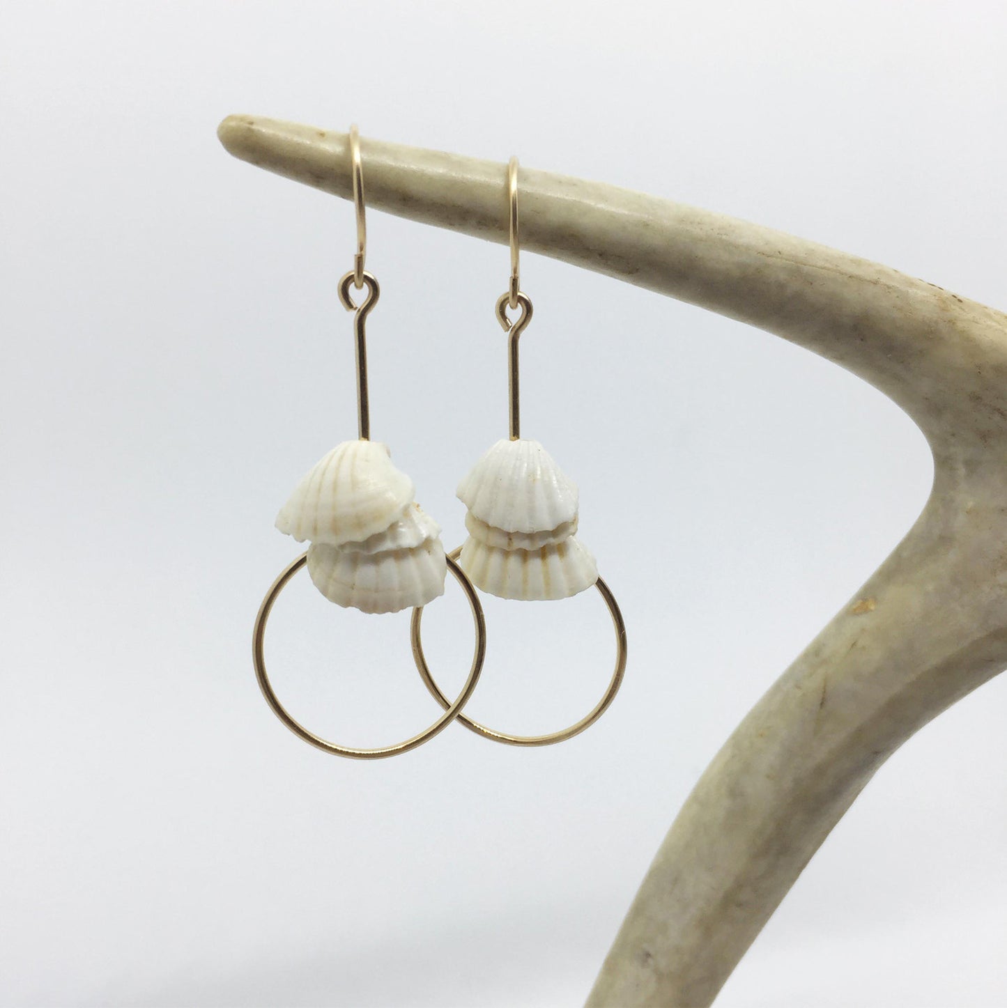 White Shell Earring