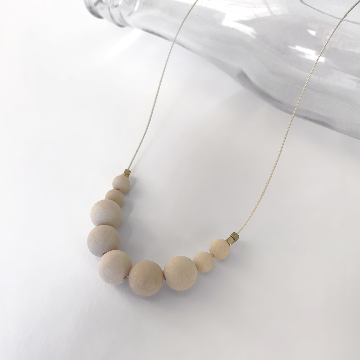 Riverstone Mixed Large Stone Cord Necklace