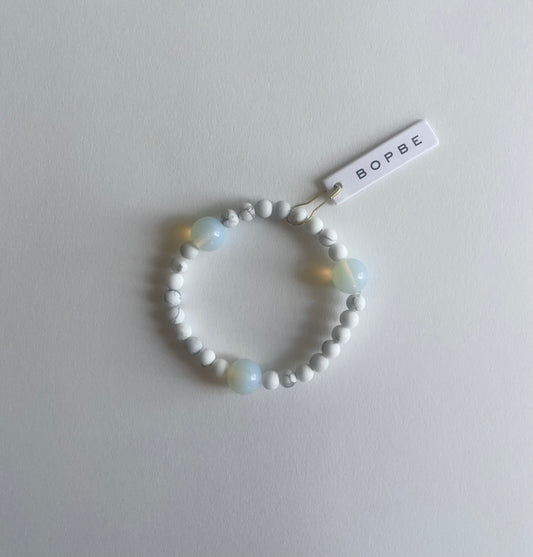 Howlite + Opalite Bracelet