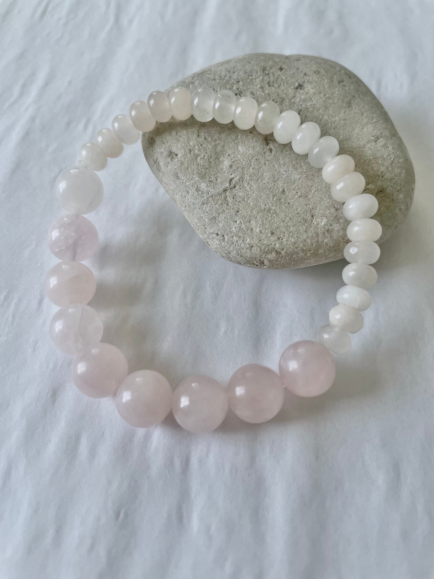 Rose Quartz + Pink Aventurine Bracelet