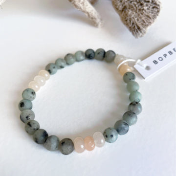 Sesame Jasper + Pink Aventurine Bracelet