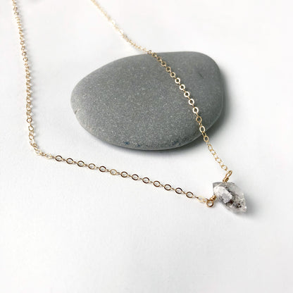 Herkimer Diamond Small Pendant Necklace
