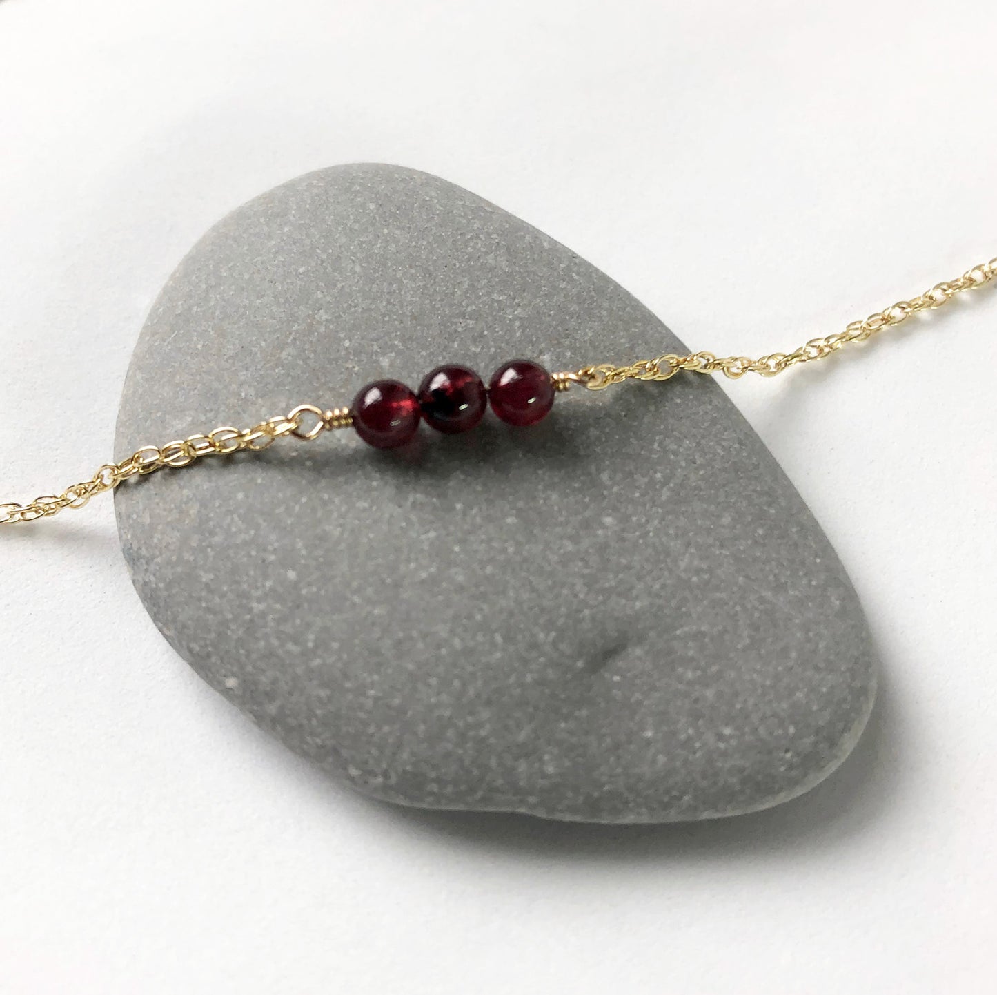 Garnet Three Necklace