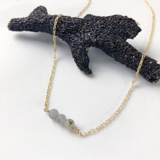 Labradorite Three Necklace