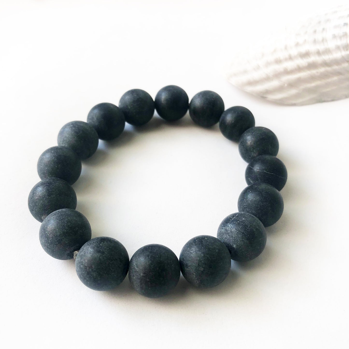 Blackstone Large Bead Bracelet