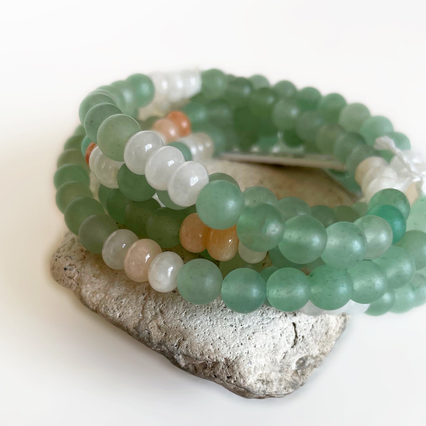 Green + Pink Aventurine Bracelet