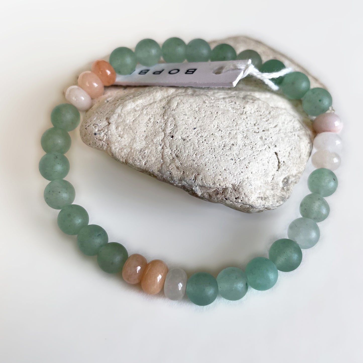 Green + Pink Aventurine Bracelet